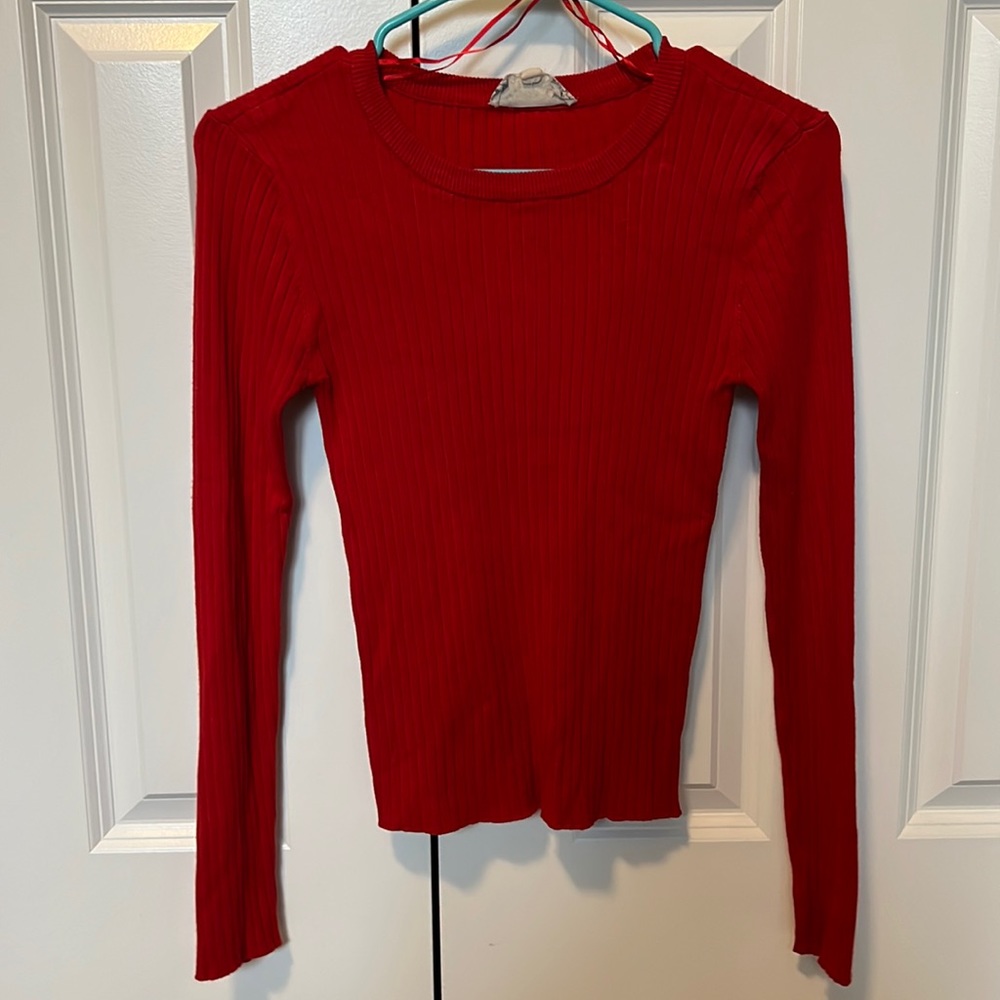 Red Fitted Sweater